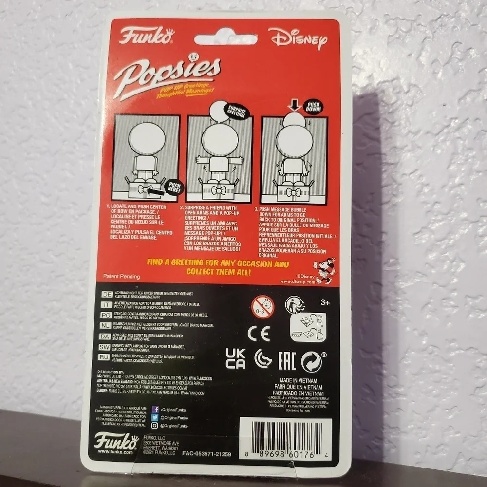 Disney Funko Pop Up Greetings Popsies Minnie Mouse Vinyl Figure - Picture 5 of 5